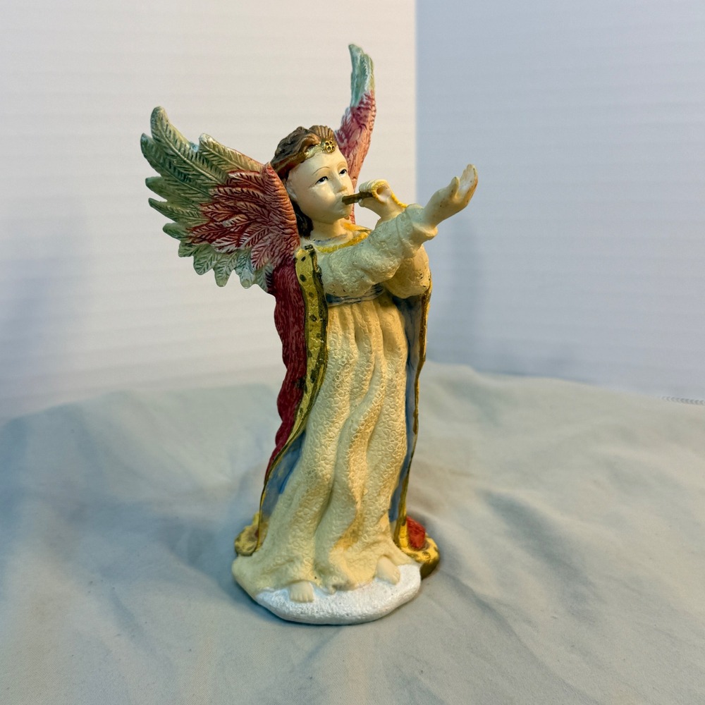 Vintage 1993 International Resourcing Services Trumpet Angel Figurine BA06 7"